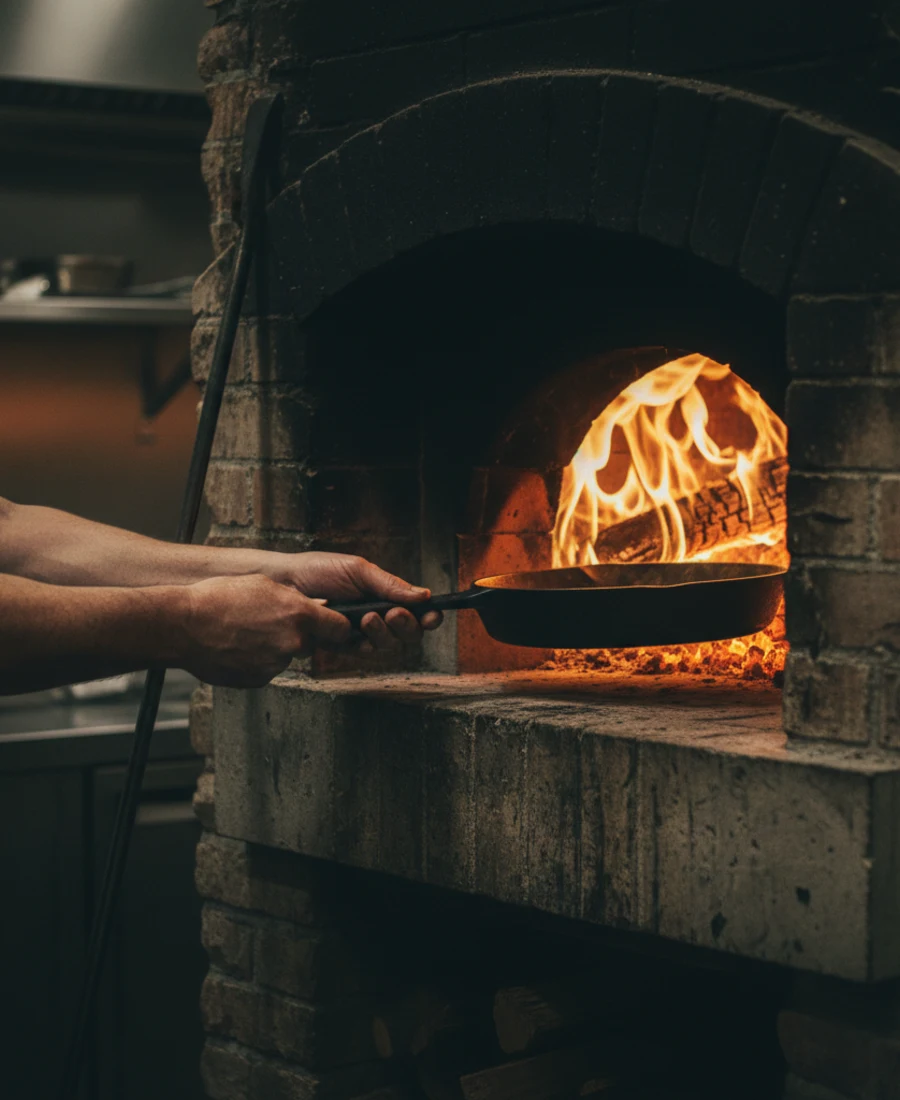 Chef at Ember's wood-fired hearth